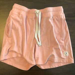 Pink soft shorts for men or women